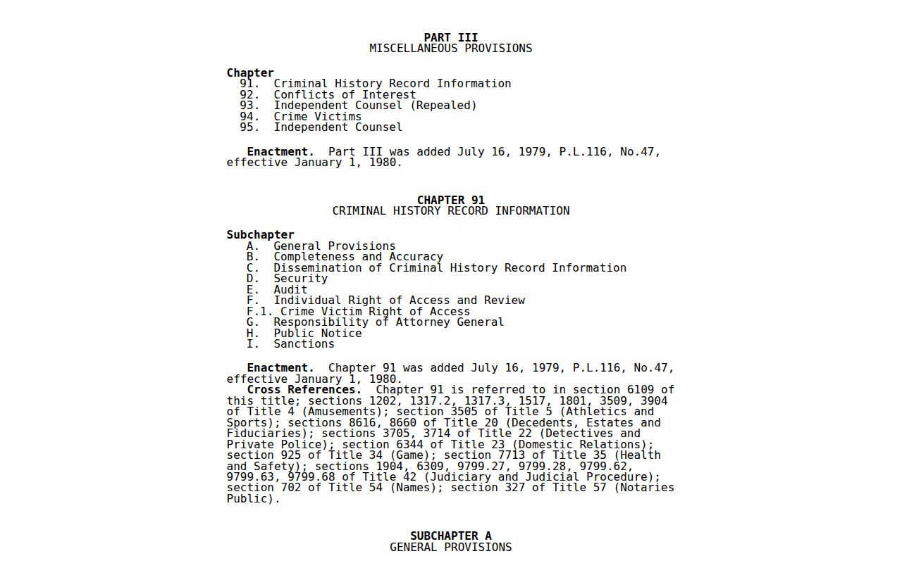 Pennsylvania public record law related to Lancaster County registry use