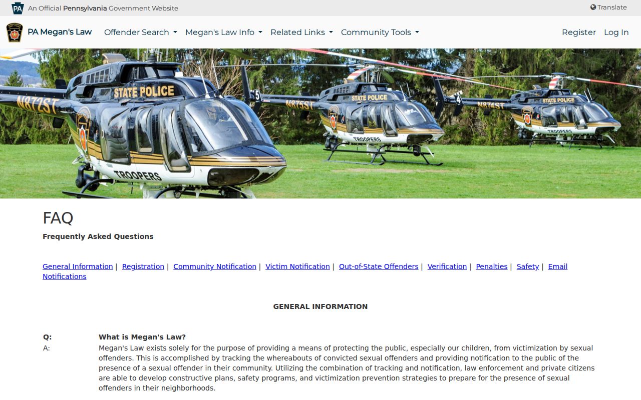Official registry profile field guidance for Lancaster County records